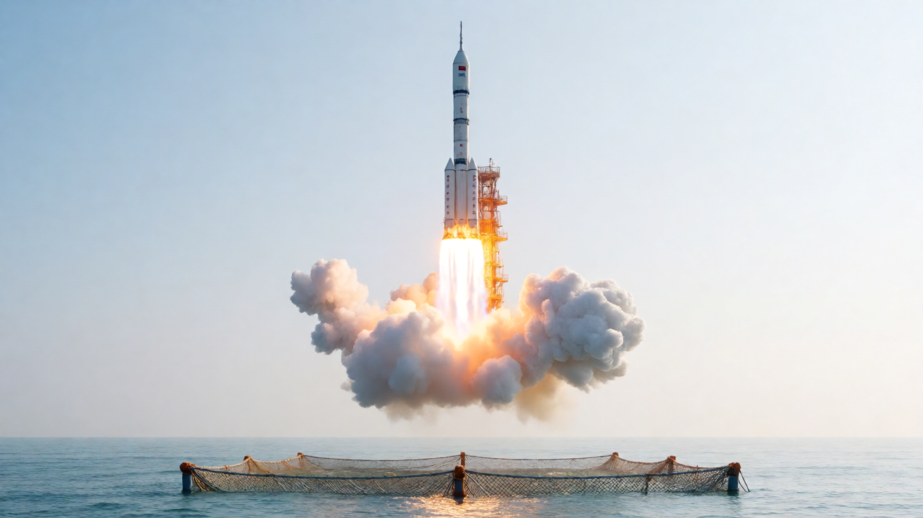 长征十号乙首飞成功：中国首次实现运载火箭海上网系可控回收